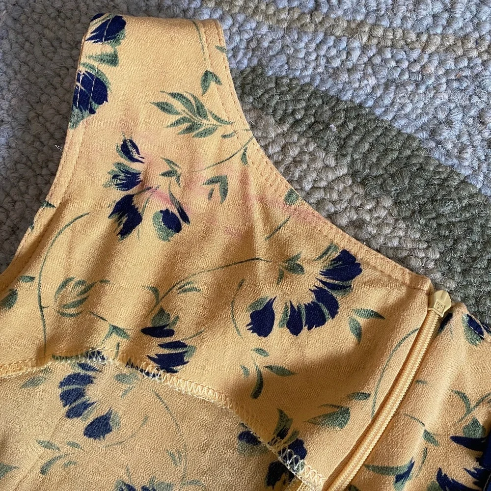 Tristan & Iseut I 90s I Floral Sleeveless Mini Sheath Dress I FLAWED - Picture 14 of 16